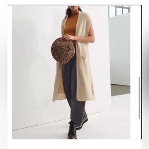 Akemi + Kin Anthropologie long sleeveless vest one size